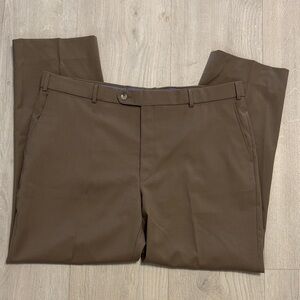 Mens 40/30 Neiman Marcus Super 120’s Wool Flat-Front Dress Pants Trousers NWOT